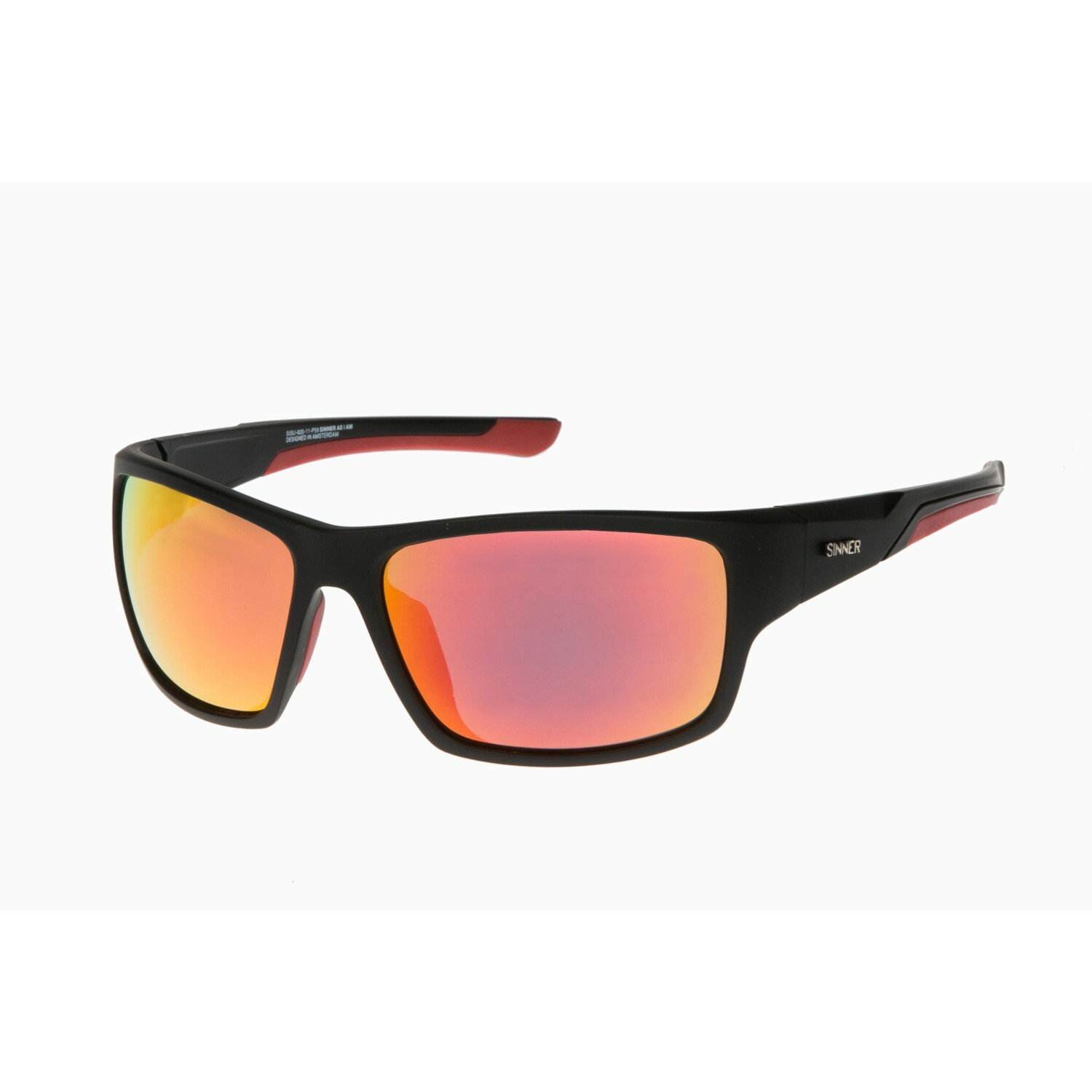 Sinner Lemmon Sintec Zonnebril - Matt Zwart Red Sinner Lemmon Sintec Zonnebril - Matt Zwart Red