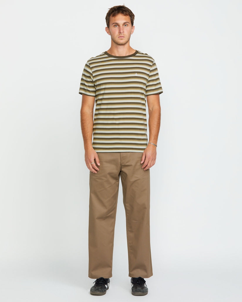 Volcom Mens Level Stone Crew SS