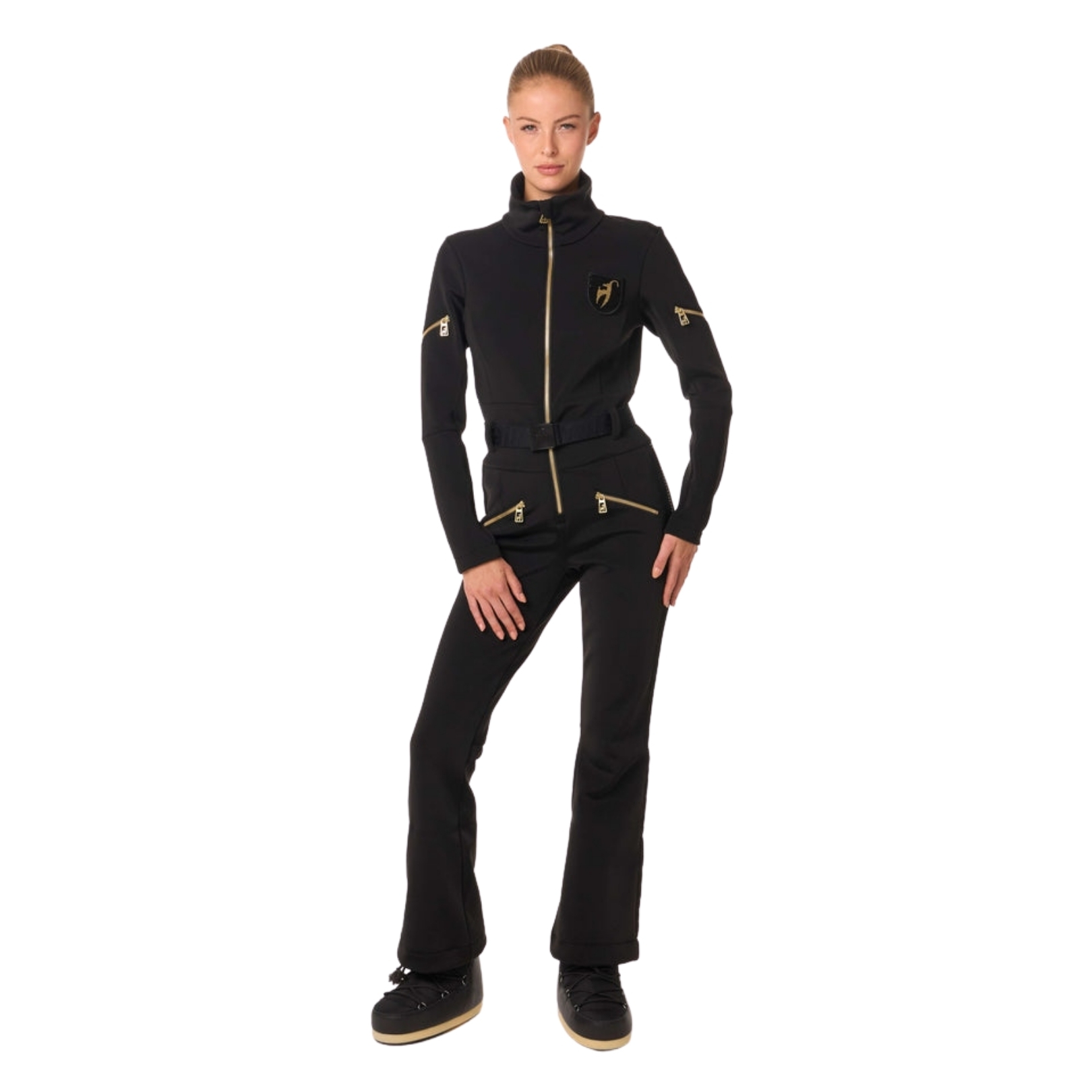 Toni Sailer Womens Livi Gold Pearl Jet Overall
