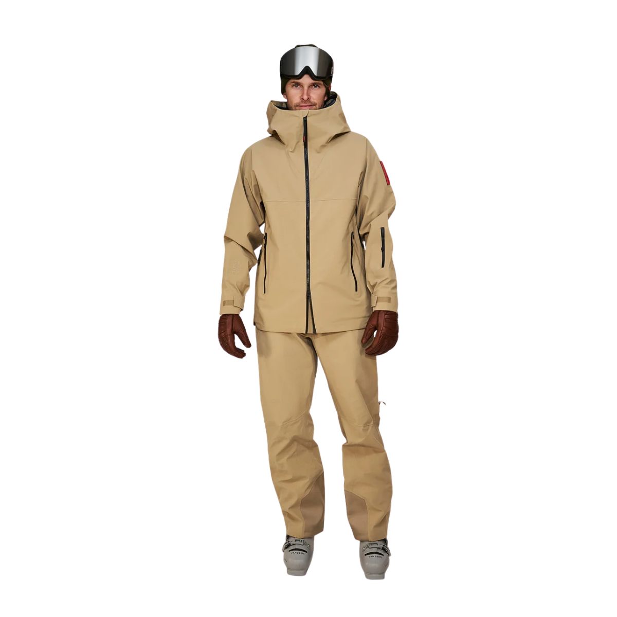 The Mountain Studio Mens 3L Rugged Ripstop Shell Jacket