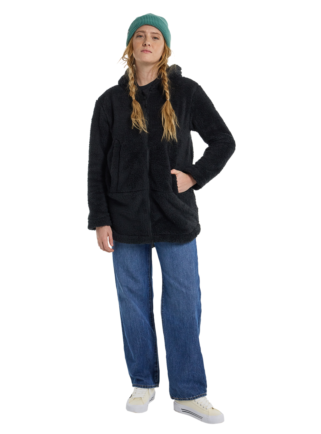 Burton Womens Minxy HiLoft Fleece FullZip 001 True Black M