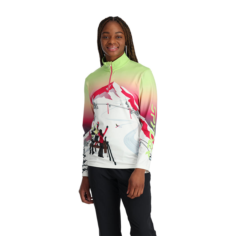 Spyder Womens Sunset Zip T-Neck