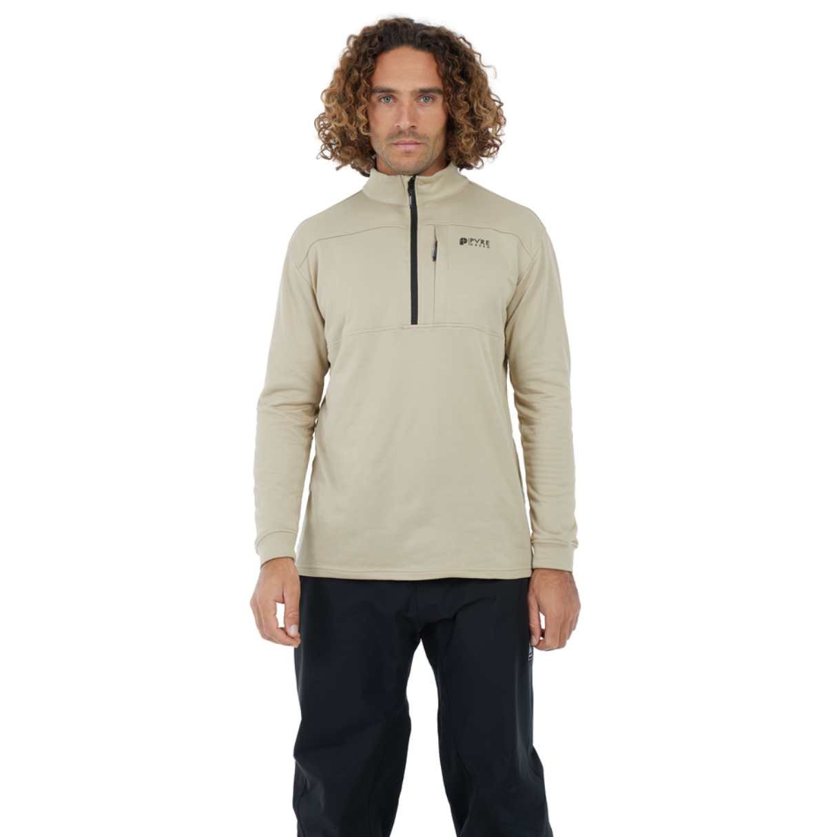Protest Mens Prtgraphic  1/4 Zip Active Top