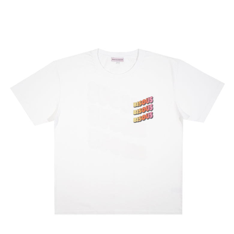Bisous Skateboards T_shirts Sonics Tie_and_Dye White