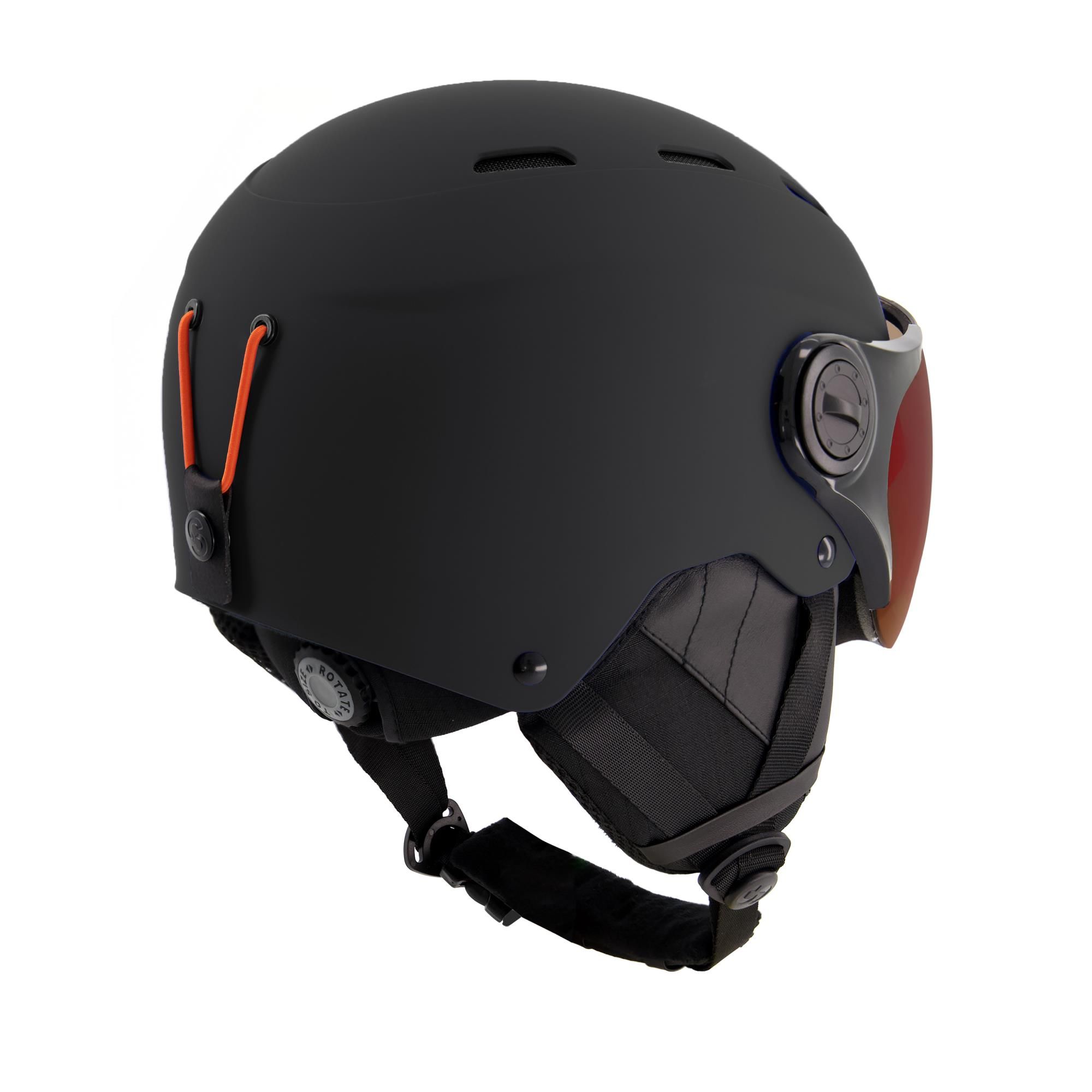 Sinner Typhoon Visor Mt Blk_Rd Mr Cat