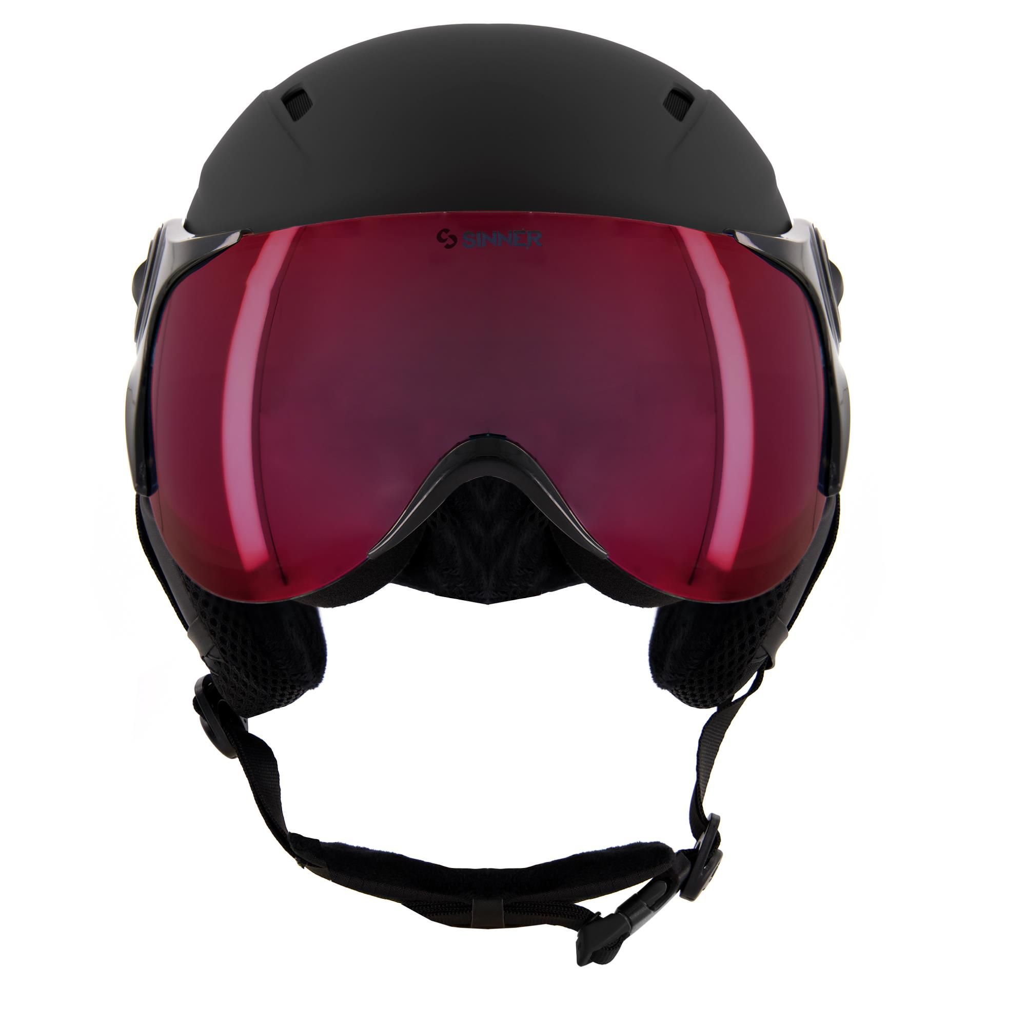 Sinner Typhoon Visor Mt Blk_Rd Mr Cat