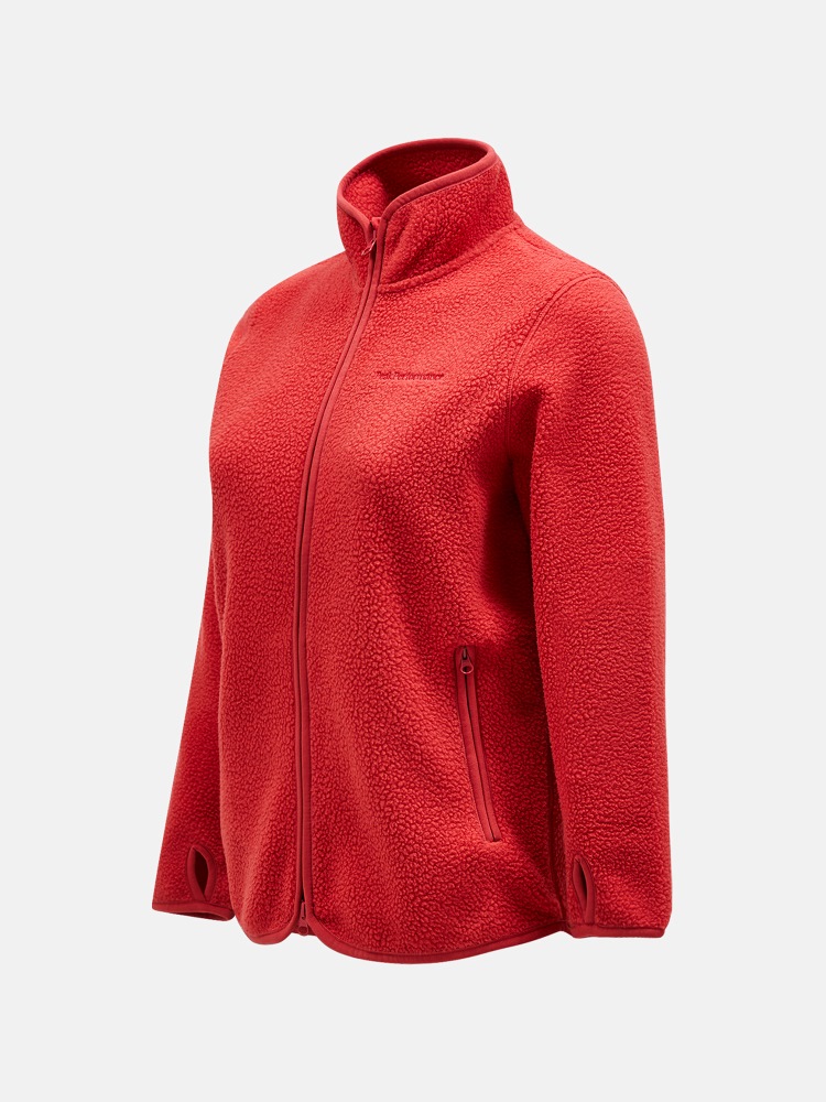 Peak Performance Womens Pile Zip Jacket