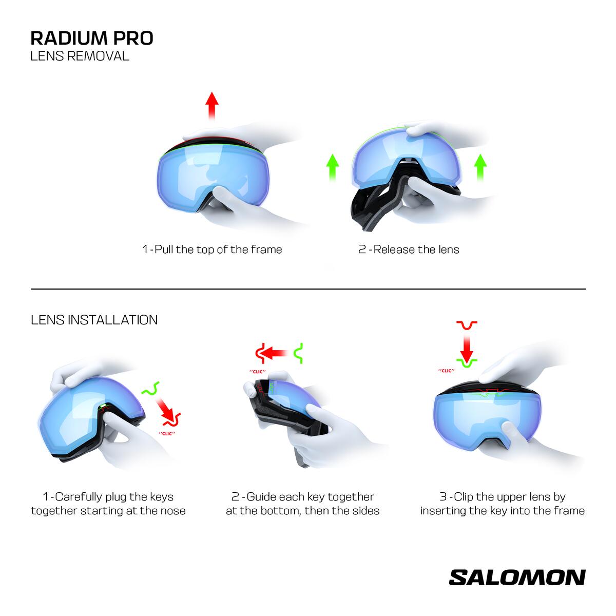 Salomon Radium Pro Sigma +1Lens Olive Night/Red 