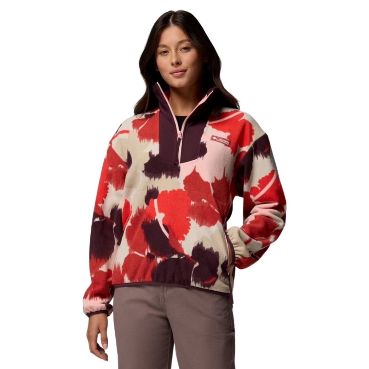 Columbia Womens Sequoia Grove Printed Half Zip