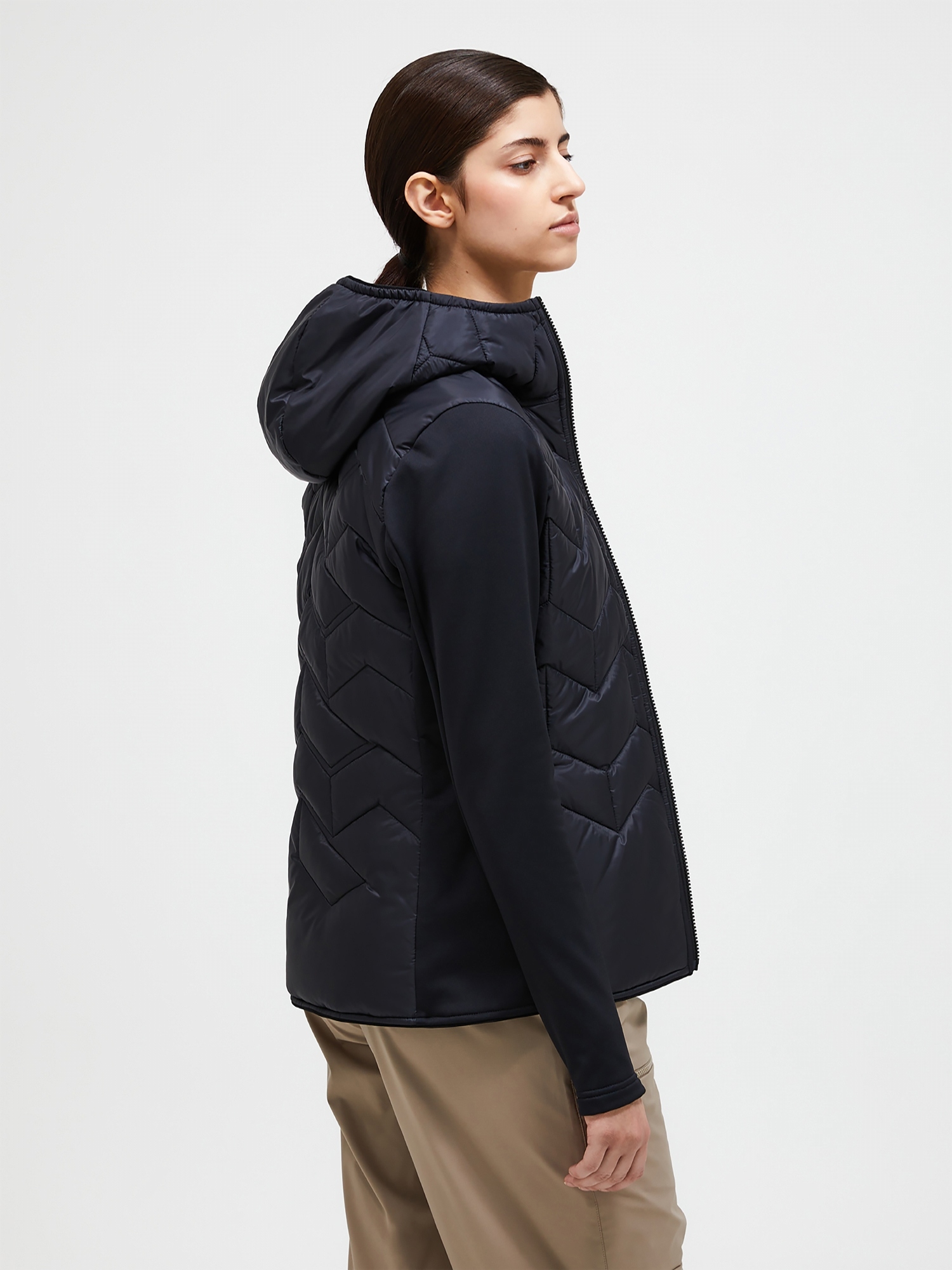 Peak Performance Womens Elevate Liner Hybrid Hood Jacket