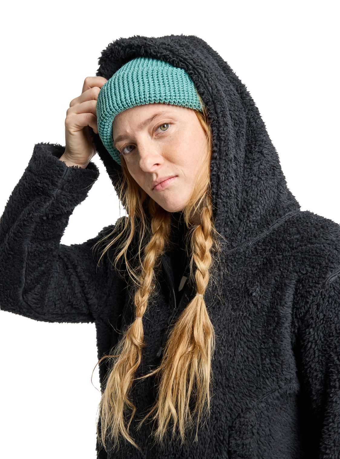 Burton Womens Minxy HiLoft Fleece FullZip 001 True Black M