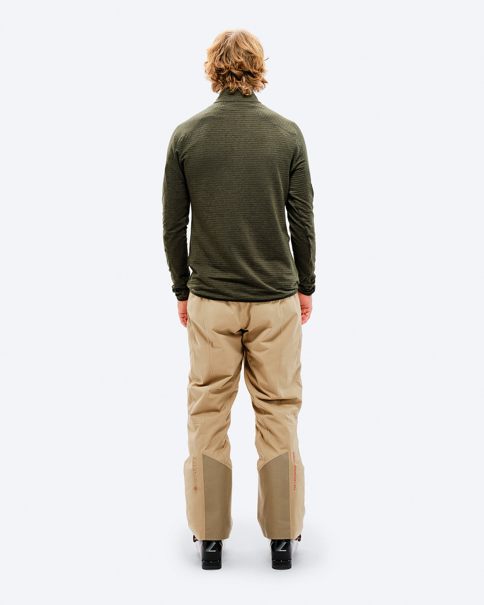 The Mountain Studio Mens Light Tech Fleece Half Zip