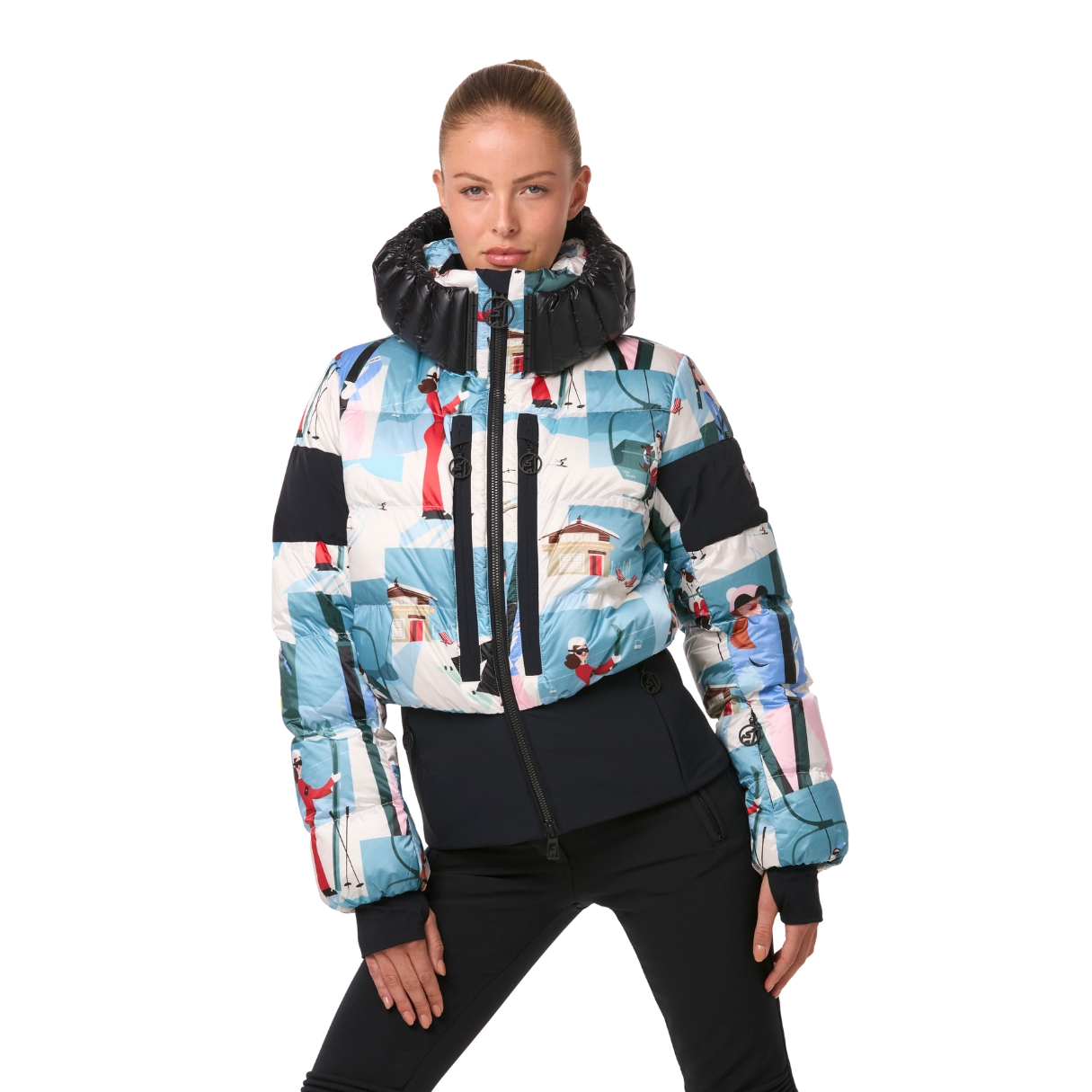 Toni Sailer Womens Bernadette Print Ski Jacket